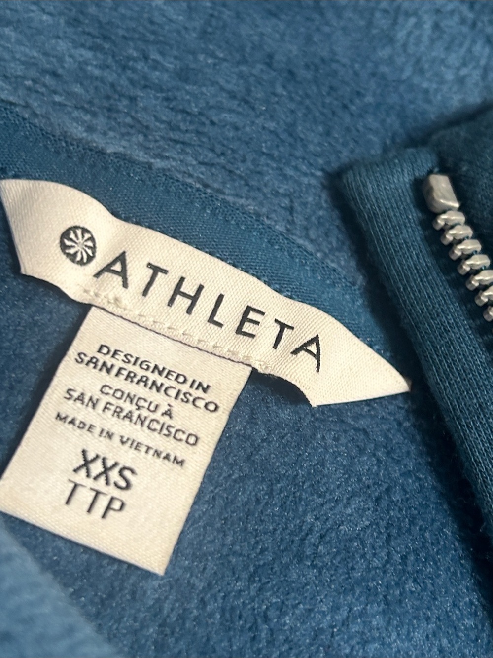 Athleta Cozy Karma Asymmetrical Zip Pullover - Picture 3 of 9